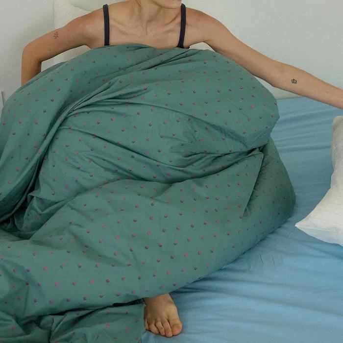 순면 알러지케어 차렵이불 (Raspberry)