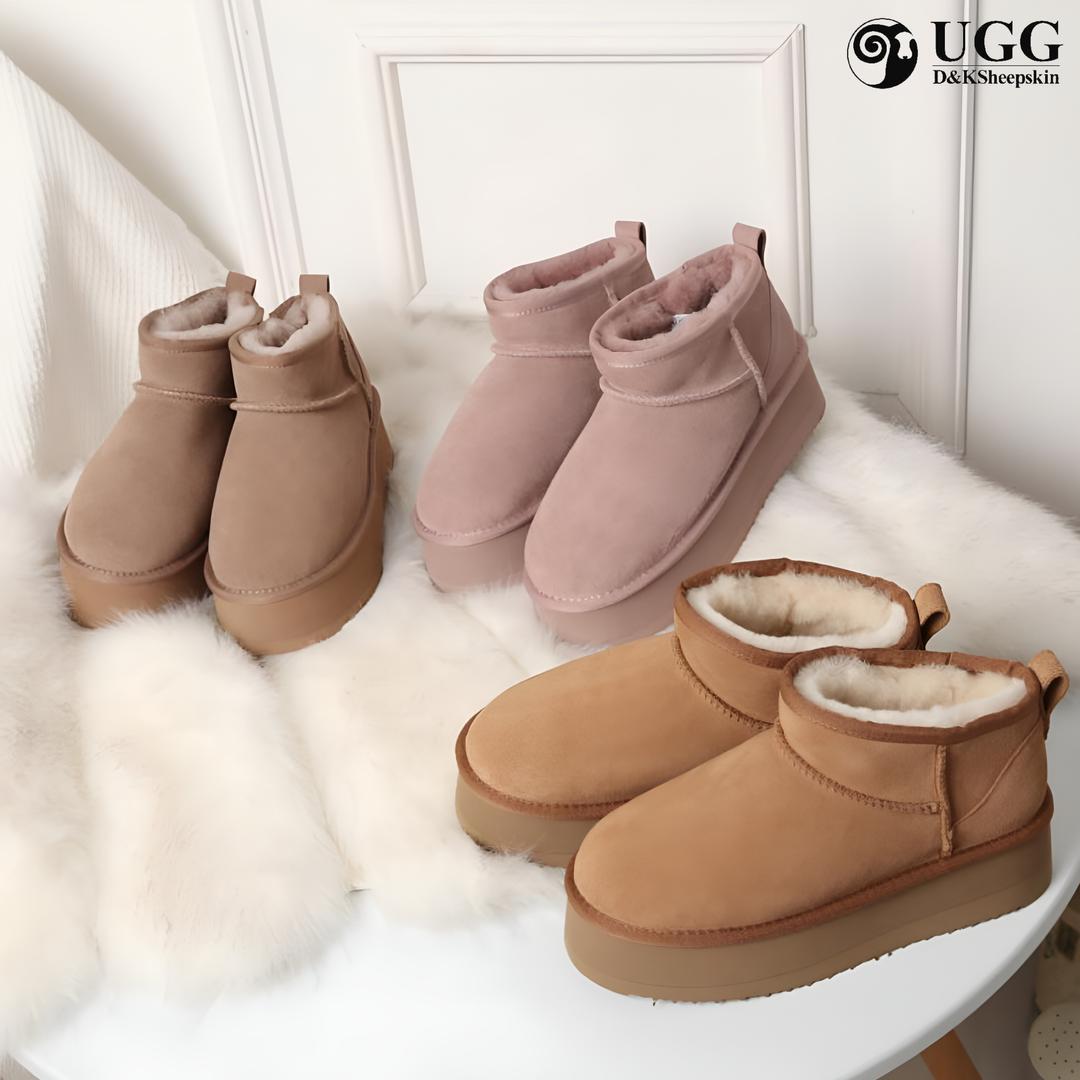 DK UGG 양털 부츠 통굽 울트라 미니 플랫폼 디케이 어그 DK106