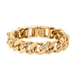 남자 18K 팔찌 체인 금팔찌 할로우 해골 (소)