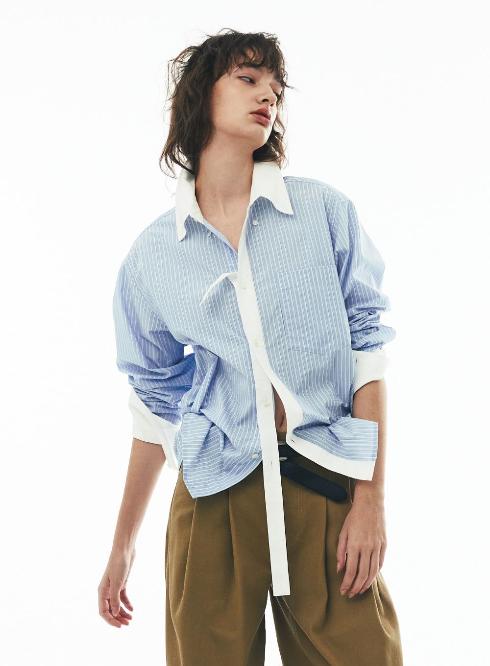 Hills Tie Shirts - Blue Stripe
