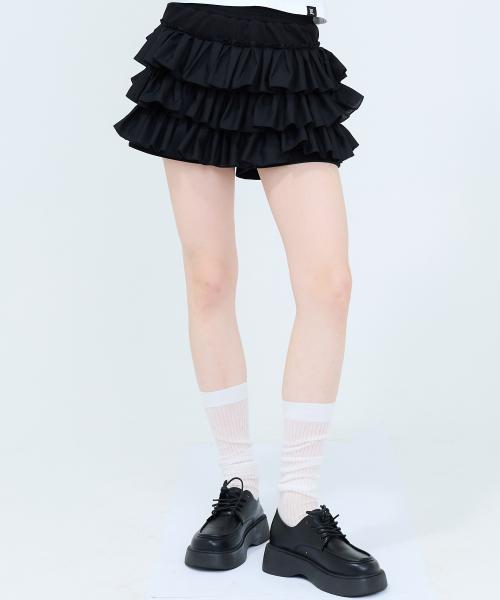 러브이즈트루(LUVISTRUE)  RT FRILL PANTS(BLACK) - 사이즈 & 후기 | 무신사