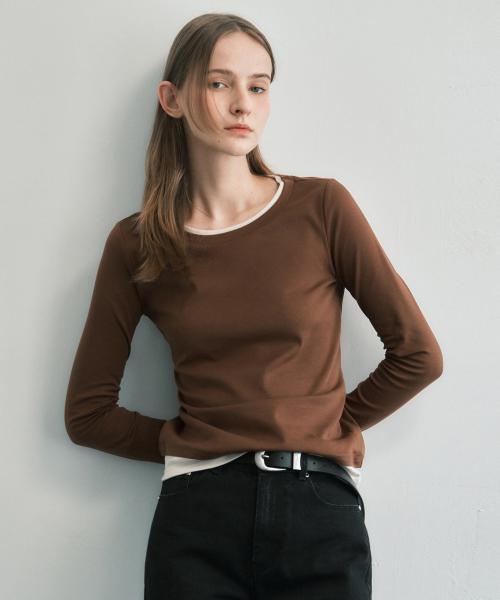 에센셜 레이어드 긴팔 티셔츠 MDTS084_6 Colors