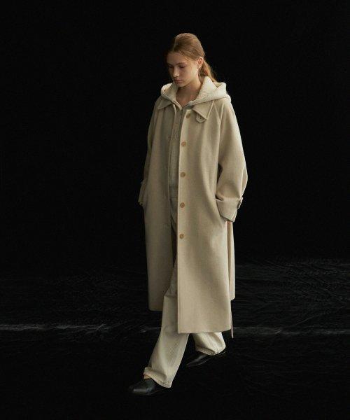 [Woman] 울리치 싱글 롱 트렌치 코트_Ivory