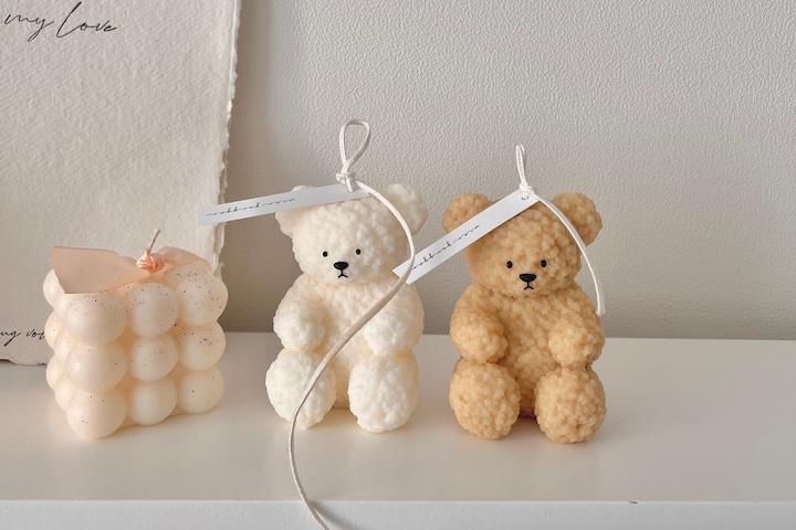 테디베어 곰돌이 캔들 오브제캔들 집들이선물