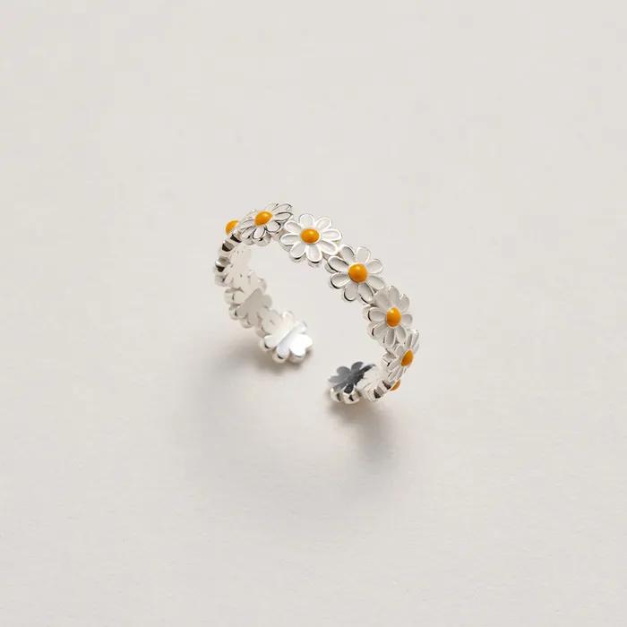chamomile open flower ring 카모마일 오픈 링 플라워 반지