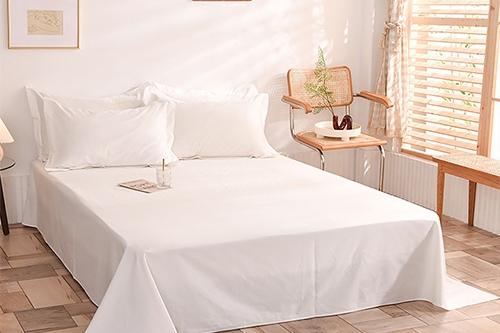 호텔 화이트 침대 매트리스 플랫시트 SS/Q