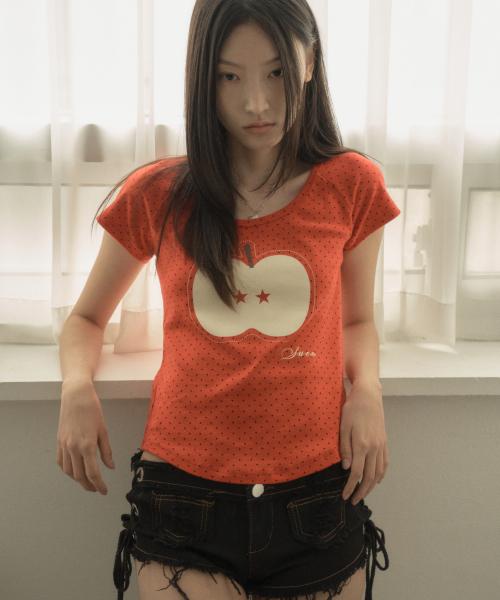 FRUITS DOT TOP / RED