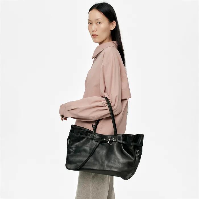 GRANDMA USED BAG LARGE_black pull-up