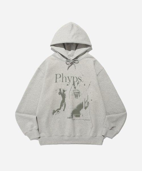 PHYPS® BASKETBALL DUNK SHOT HOODIE GRAY