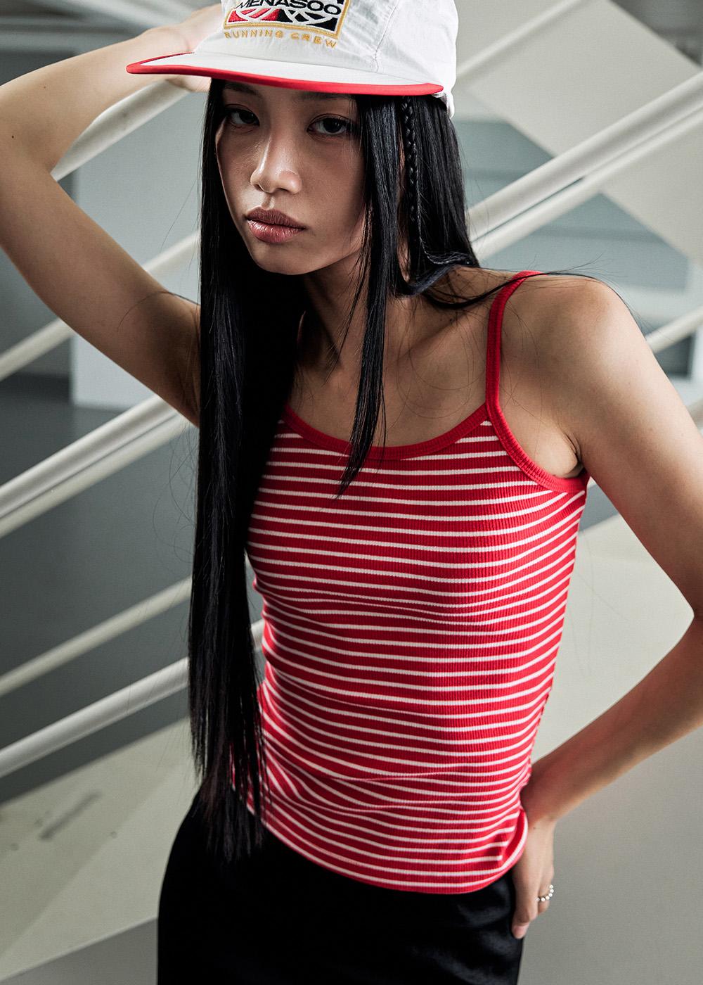 Stripe color sleeveless