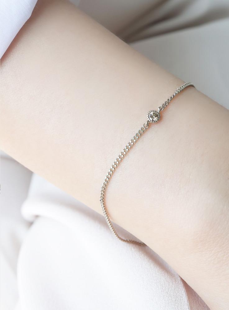 14k 18k 심플체인 레이어드 우정 선물 팔찌