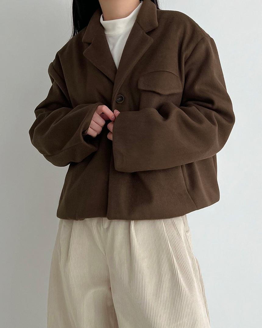 [unisex] 로아드 크롭 울 자켓 (3color)