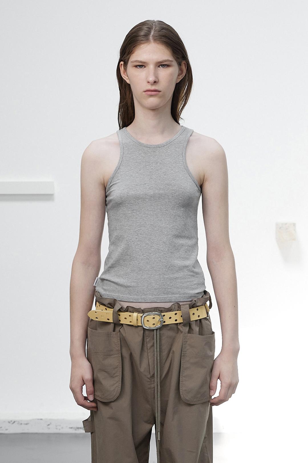BASIC SLEEVELESS / MELANGE GRAY