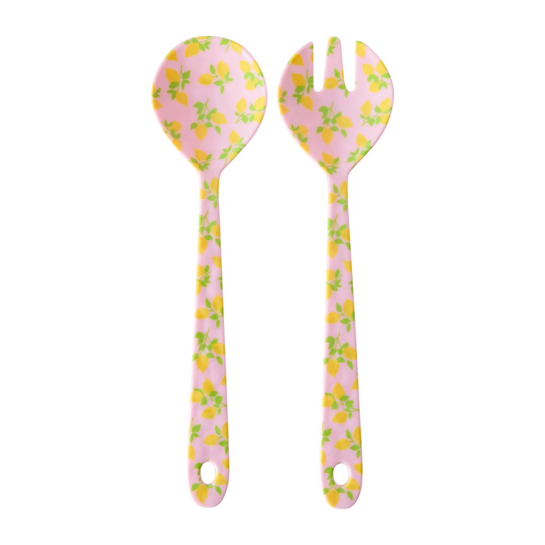 라이스 샐러드 커트러리 멜라민 2 pieces, Lemon