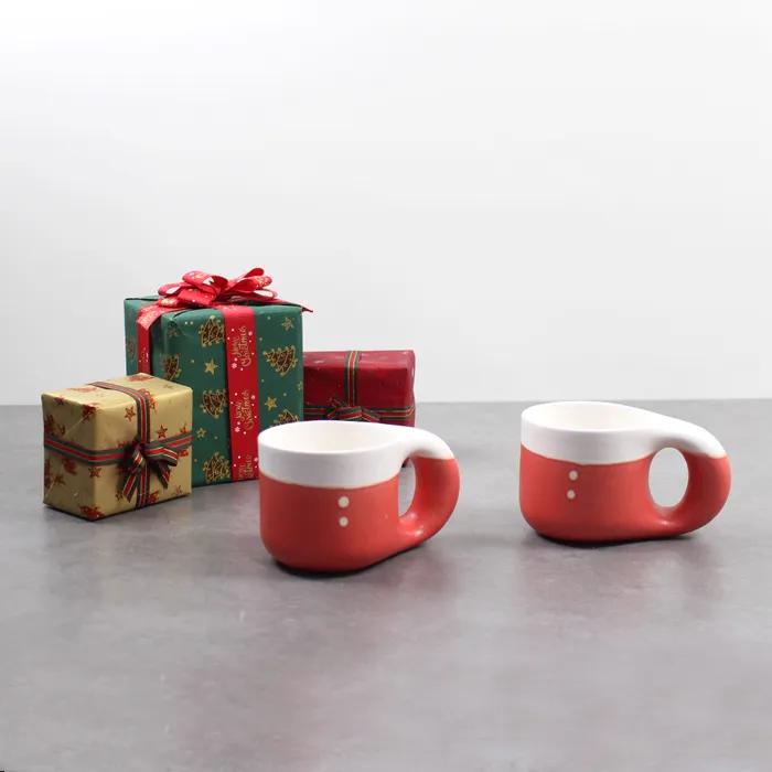 [달소금] (크리스마스) 도자기 산타머그컵