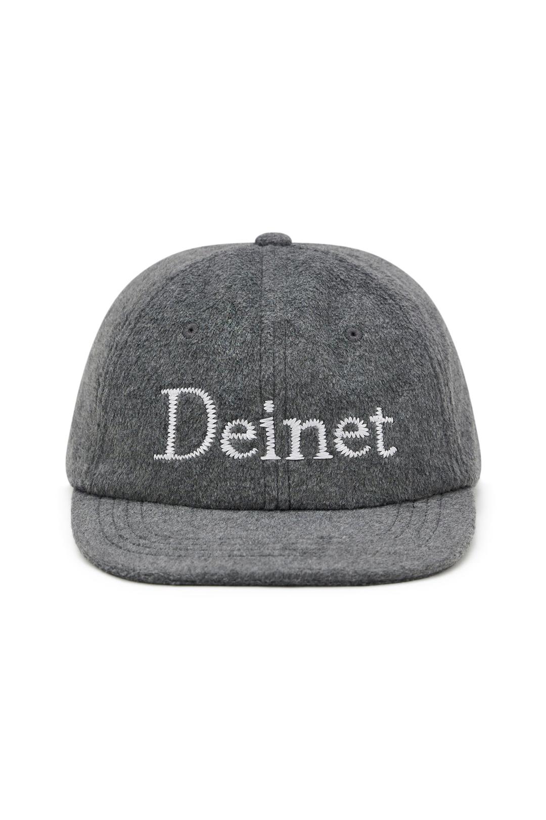 FLEECE ZIGZAG LOGO CAP IN CHARCOAL