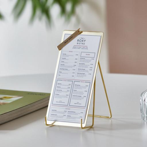 황동 골드 빌지사이즈 스탠드 카페 메뉴판