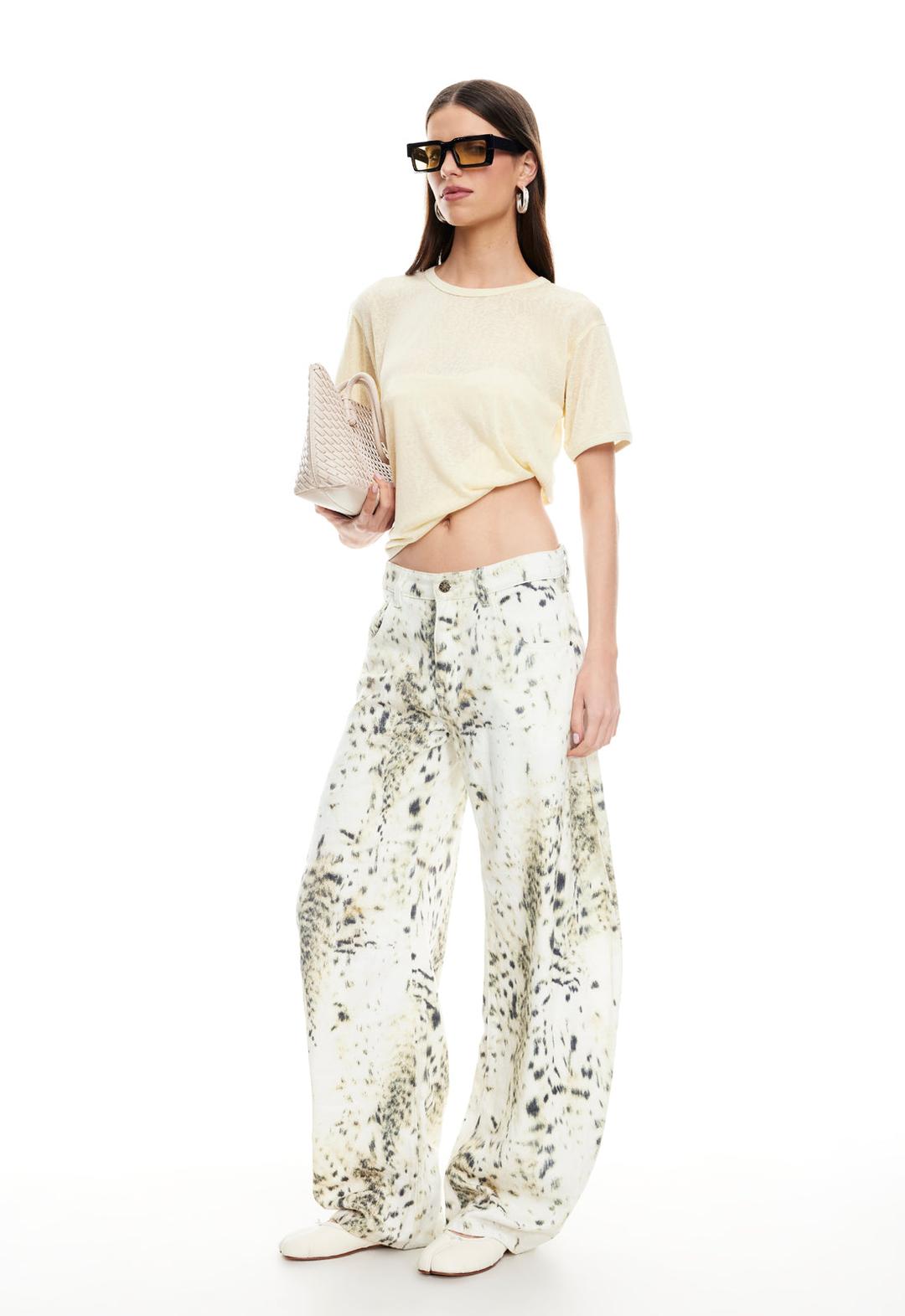 HORSESHOE JEAN - SNOW LEOPARD - S / SNOW LEOPARD