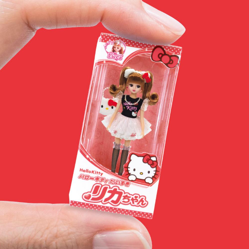 산리오 캐릭터즈 다이스키 리카짱 미니어처 패키지 컬렉션 가챠 키홀더