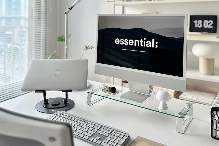 모니터받침대 심플 선반 스탠드 MR-062