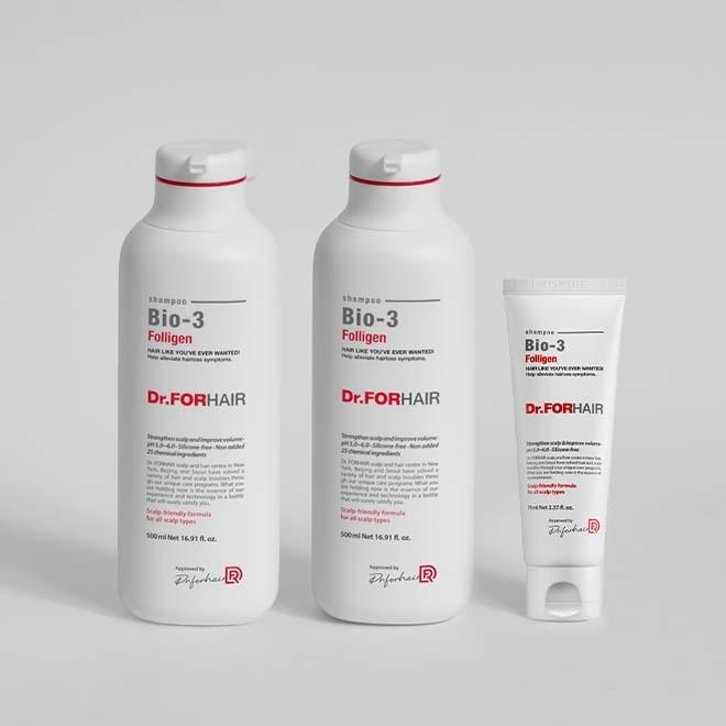 NEW 바이오-3 샴푸 더블 세트(500ml*2+70ml)