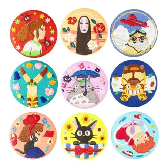 [지브리] 자수 컬렉션 캔뱃지(ver.2) - 단품 랜덤1개