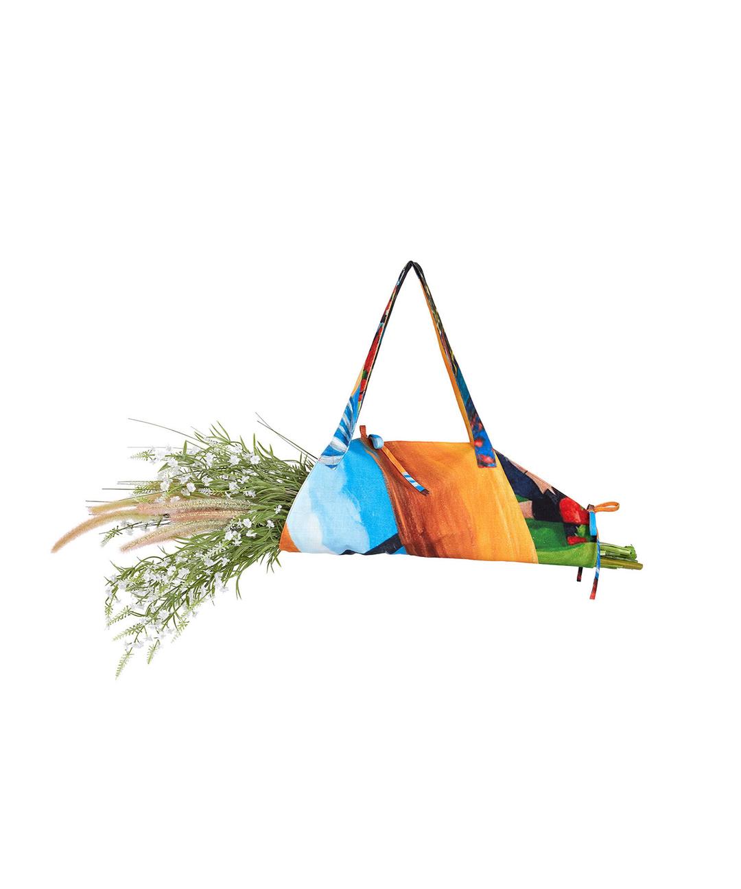 FLOWER BAG aaa298w(RED PRINT)