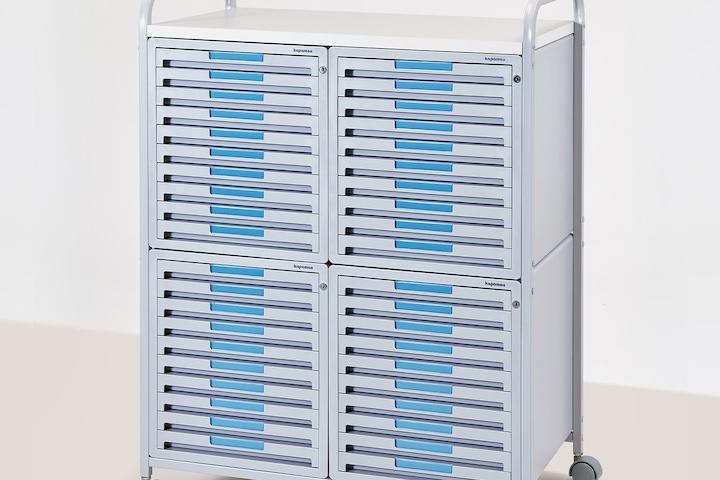 서류 정리함 문서 보관함 사무용품정리 프라노-2 이동형 서류함 40단