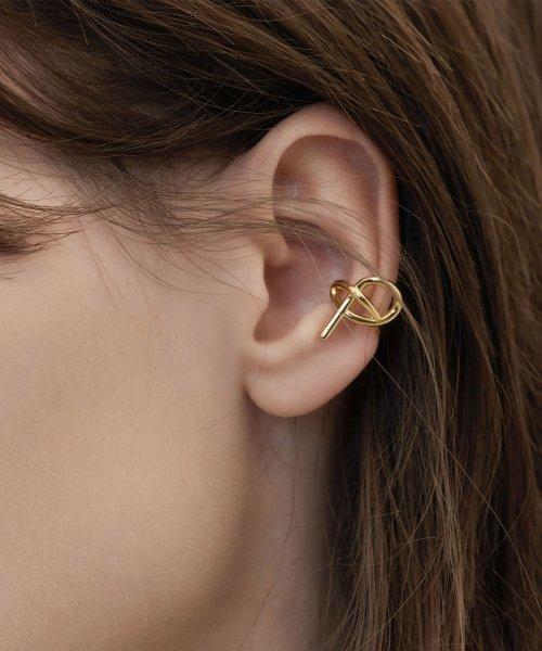 시그니처 로고 싱글 이어커프 (옐로우)