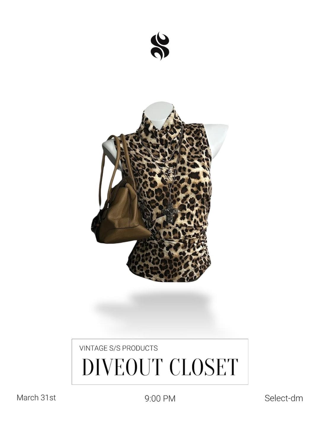 Leopard sleeveless | 후루츠패밀리