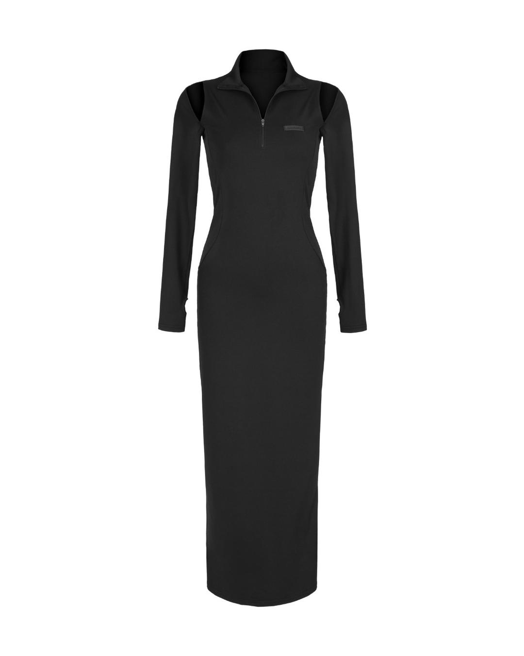 CS ZIP LINE LONG DRESS-005