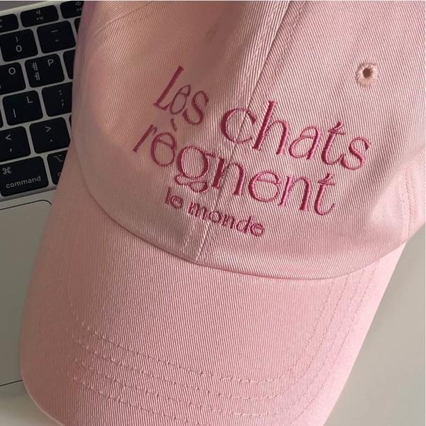LES CHATS BALL CAP (PINK)
