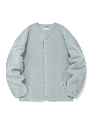 플리스 카라리스 자켓 스카이 블루