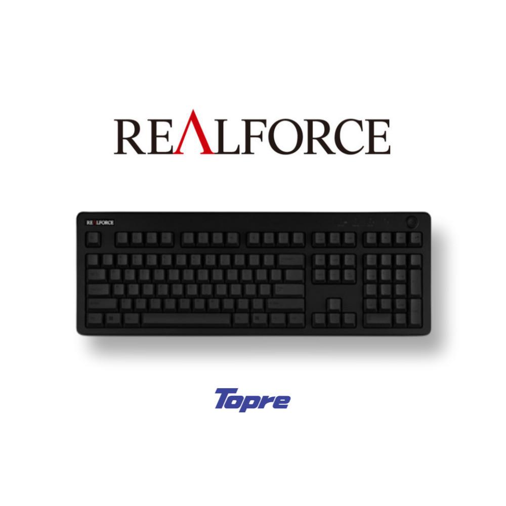 리얼포스 R3 블랙 [국내배송] APC 저소음 풀사이즈 토프레 무접점 영문 자판