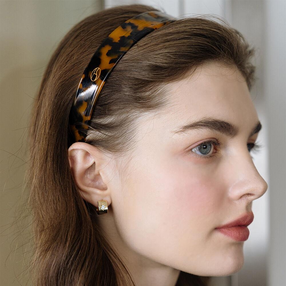 HFS004 Marbling glossy celluloid Hairband