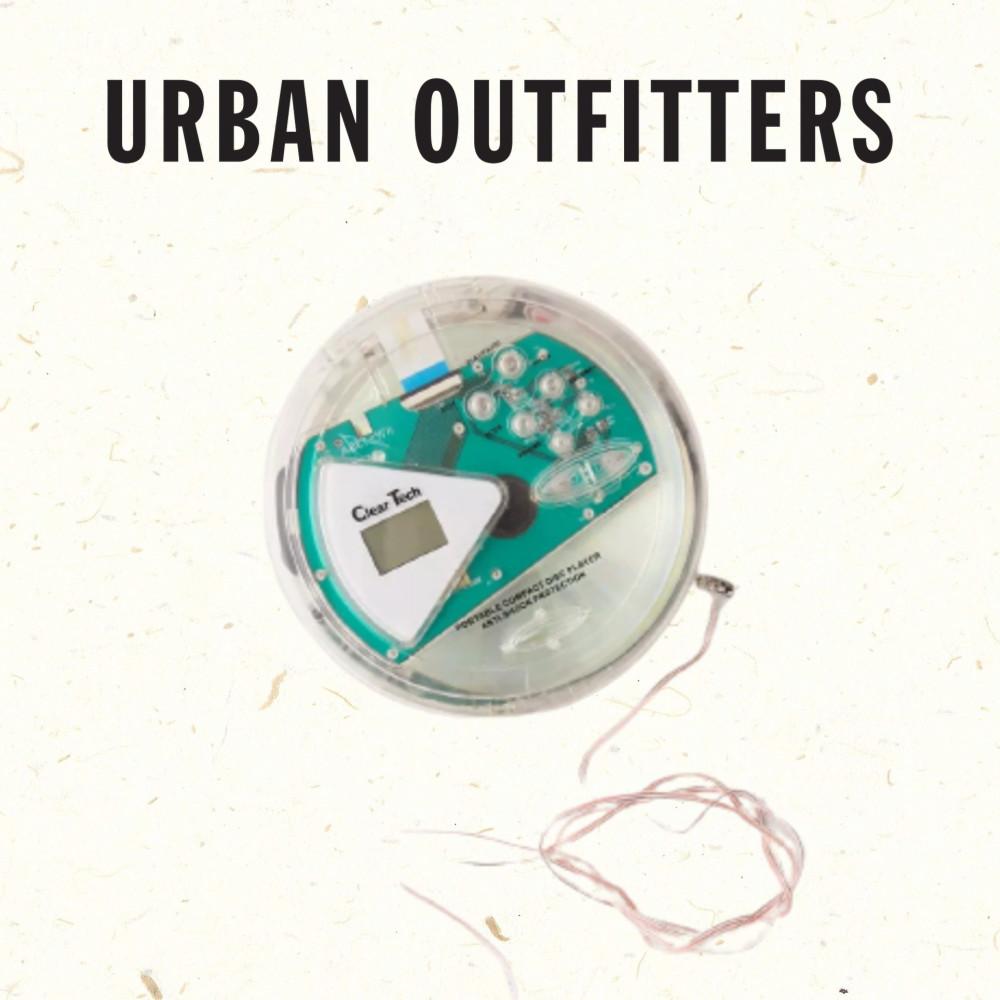 [Urban Outfitters] 얼반아웃피터스 클리어 테크 레트로 투명 CD 플레이어