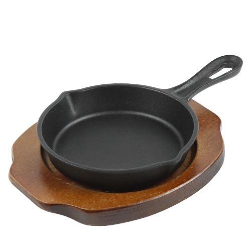 무쇠 주물 원형 깊은팬 받침 세트 인덕션 겸용