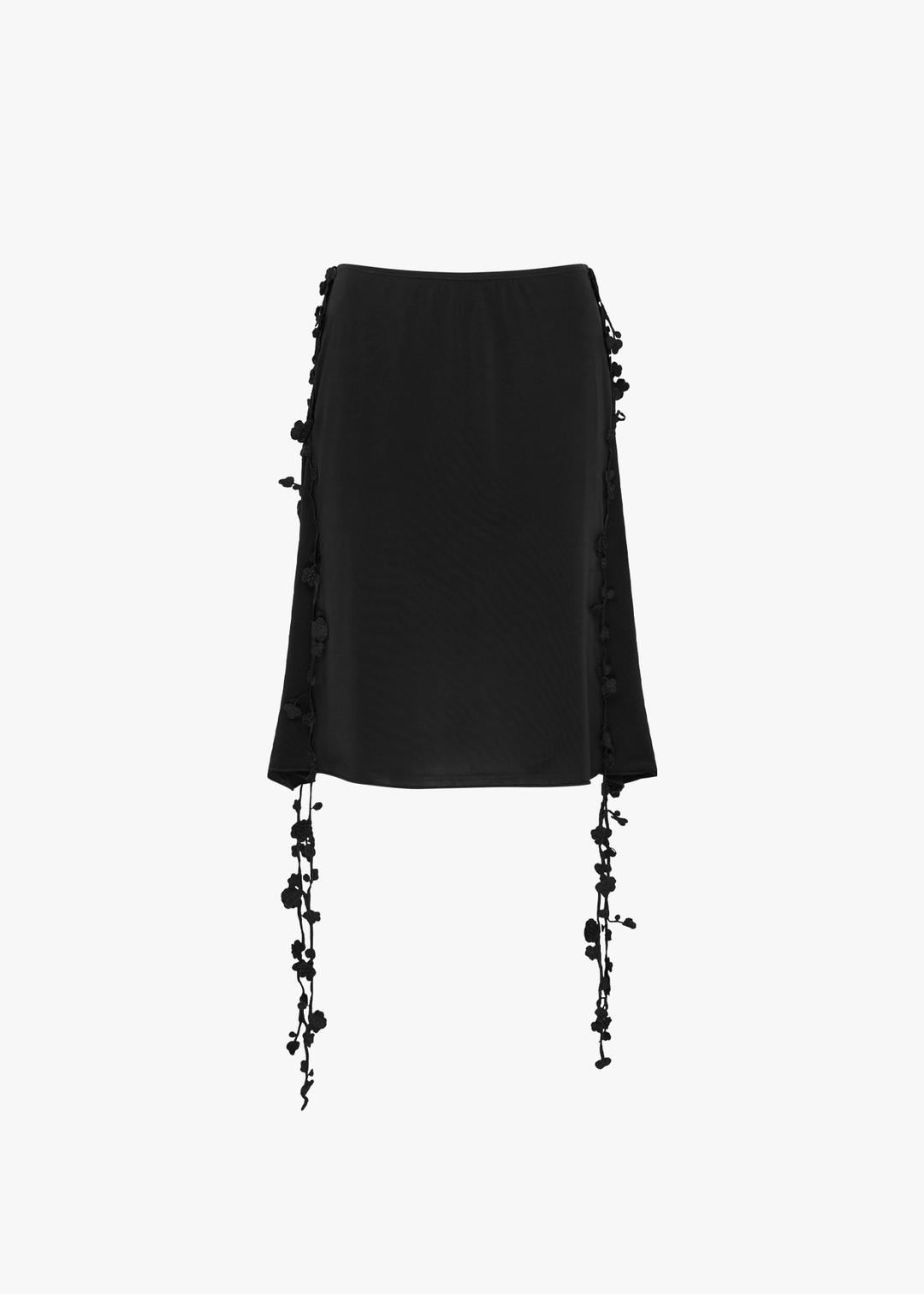 매화 올 오버 슬립 스커트