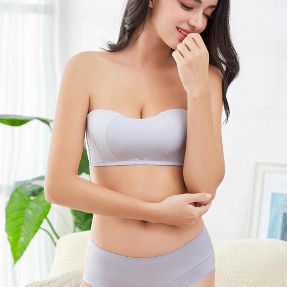 노와이어 튜브탑뽕브라 가슴모아주는 끈없는속옷