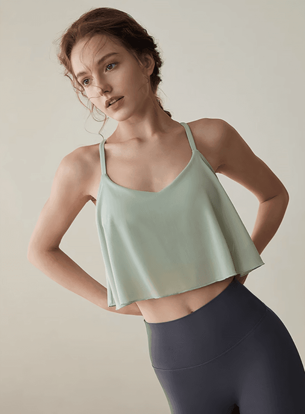 플레어 쉬폰 브라탑 ( 2colors )