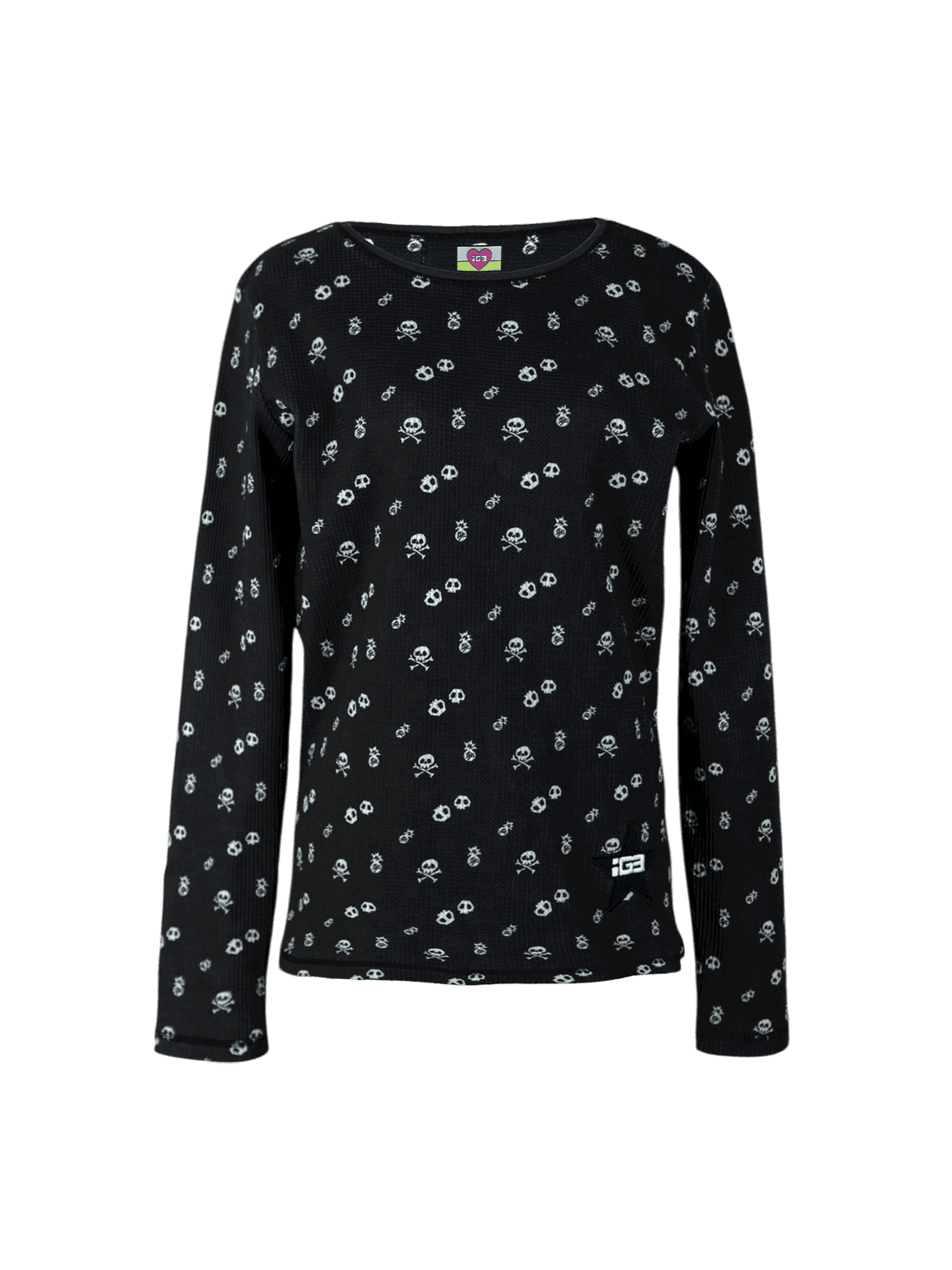 [1月発売] Skull Waffle Top