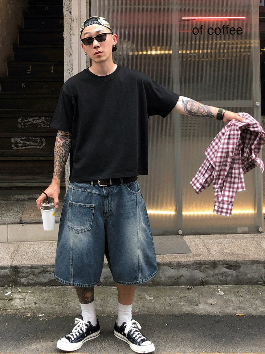 크롭 반팔 (3color !)