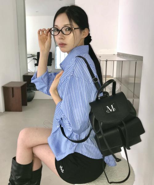 무센트(MUCENT)  아렌 투 포켓 레더 미니 백팩 남녀공용 - 사이즈 & 후기 | 무신사