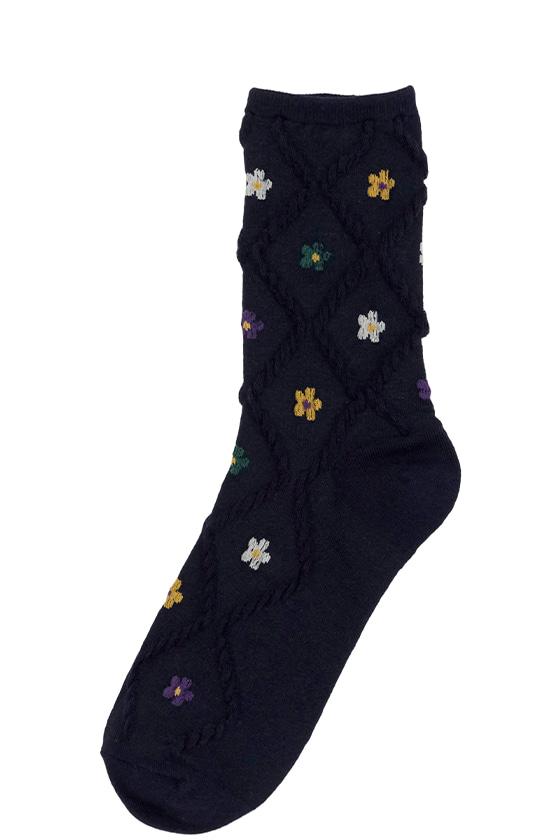 레티 플라워 패턴 삭스