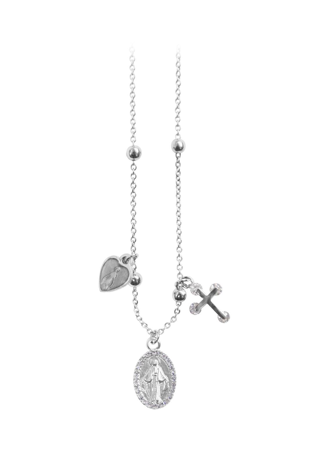 Triple Pendant Necklace | Clear