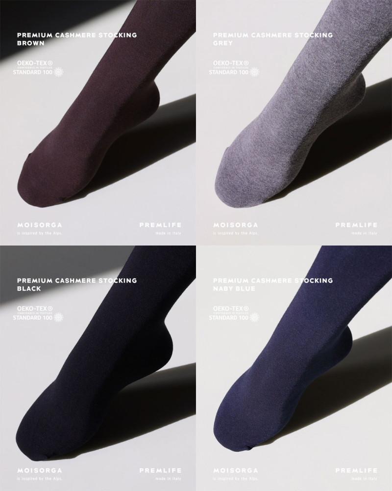 모이스올가 프렘라이프 이탈리아 프리미엄 캐시미어 스타킹  2개 세트 [브라운 그레이 블랙 네이비블루]