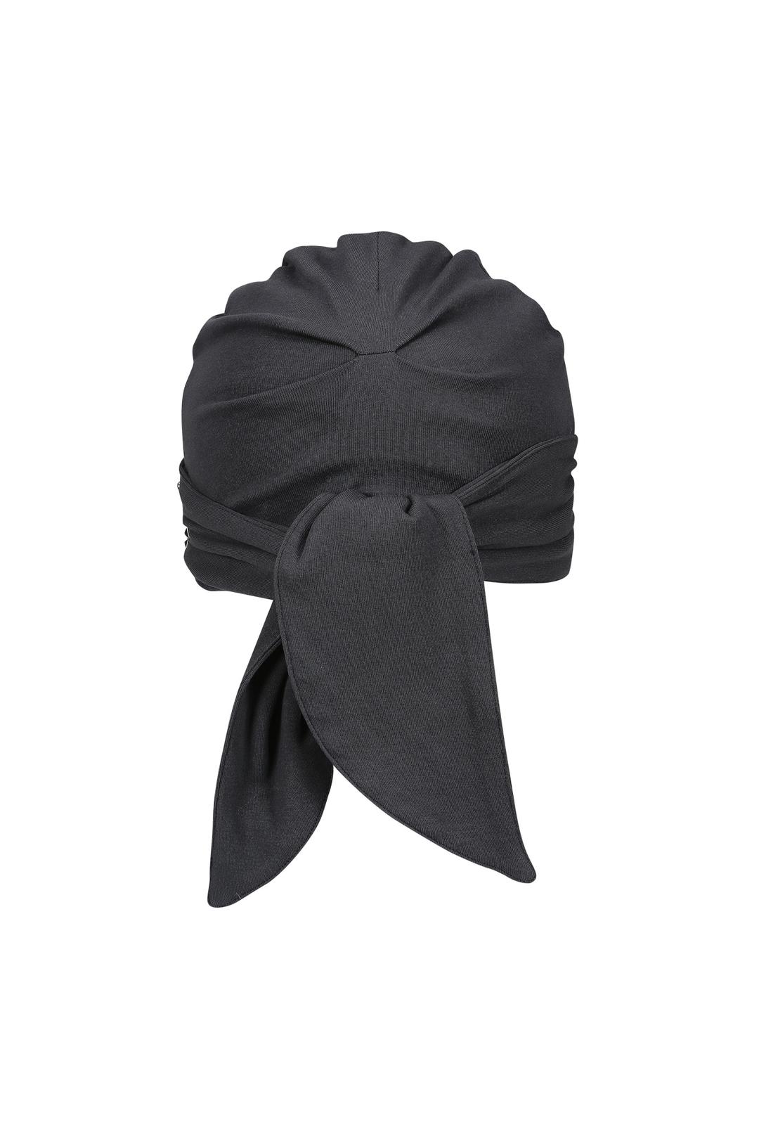 [×미세키서울] stud shirring band beanie (charcoal)