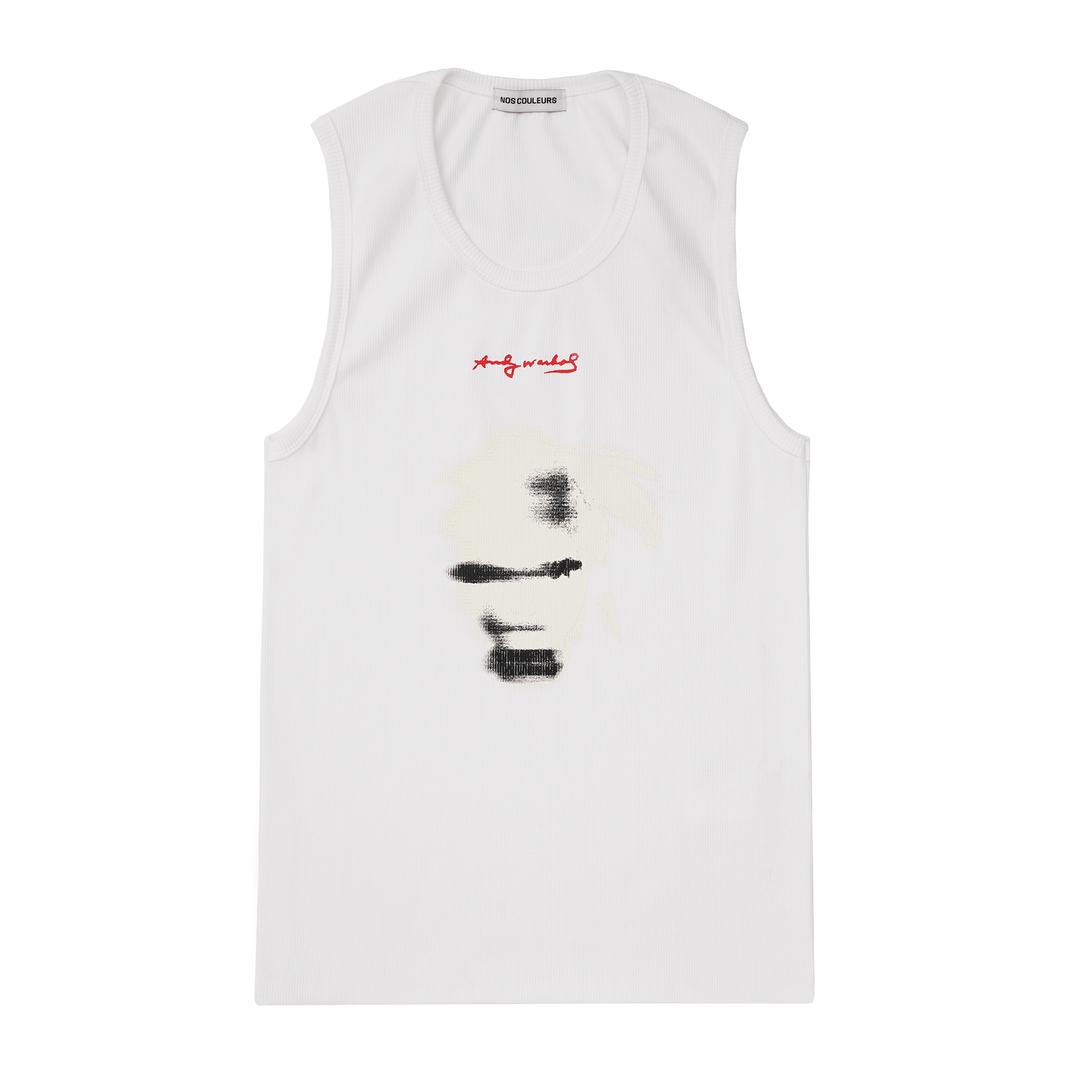 ANDY WARHOL SLEEVELESS WHITE