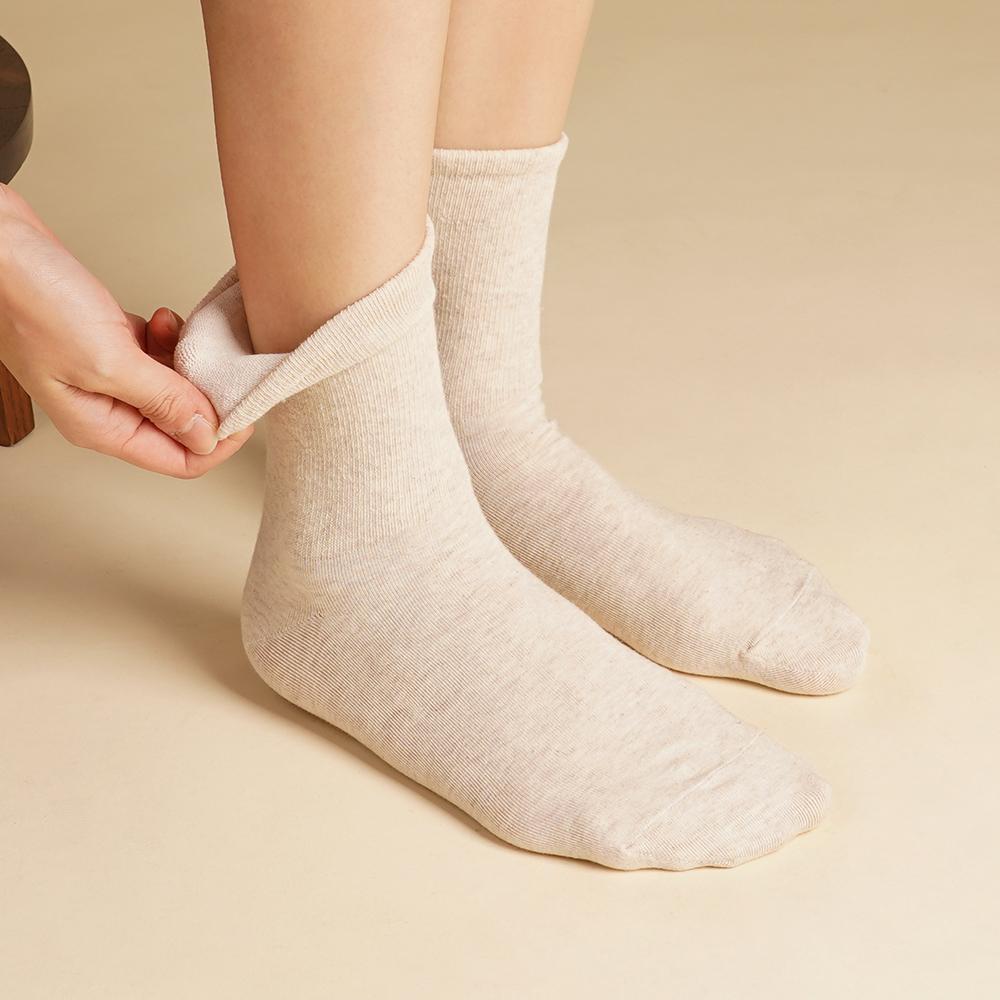 삭피엔스 🧦오늘출발✨ 8켤레 밴드 조임 없는 여자 무압박 무지 발이 편한 긴 흰 양말