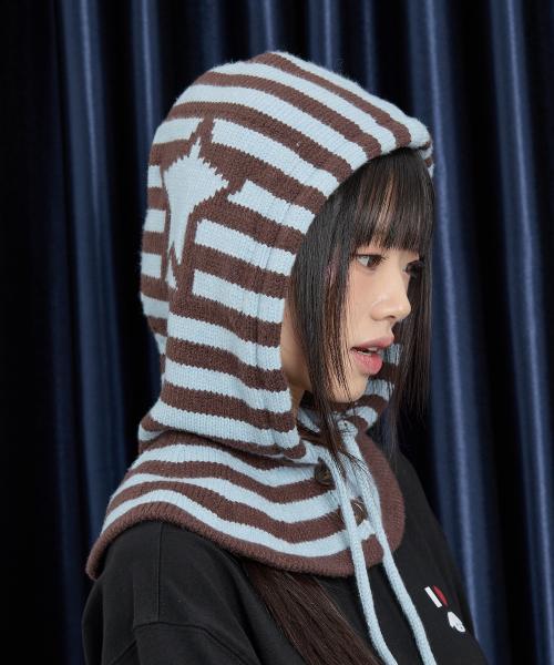 스트라이프 스타 바라클라바 스카이블루